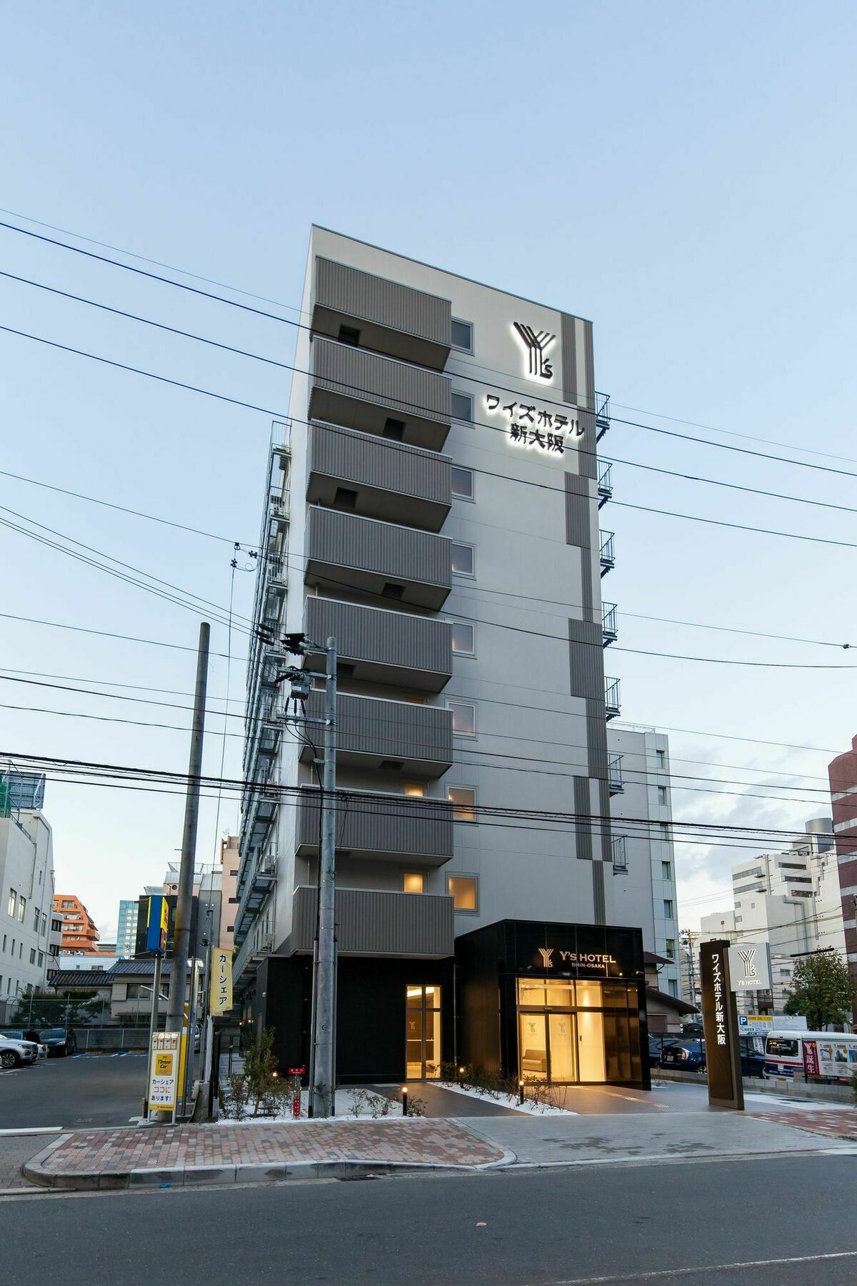 Y'S Hotel Shin Осака Экстерьер фото